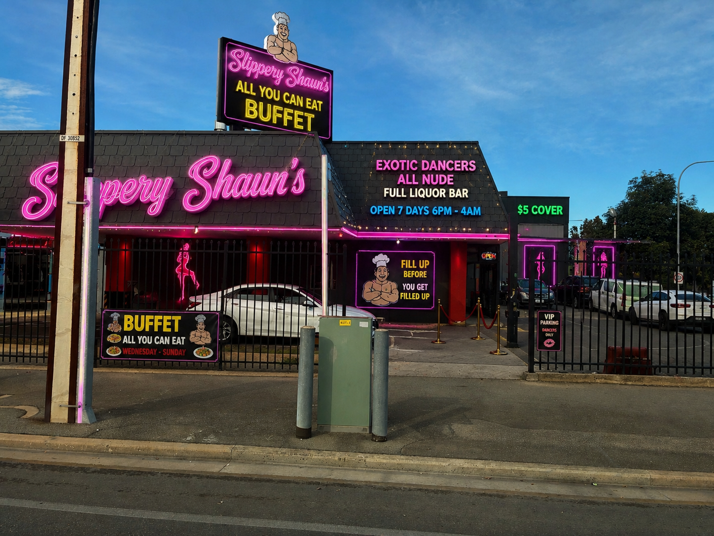 Slippery Shaun's exterior, Dandenong Industrial Park